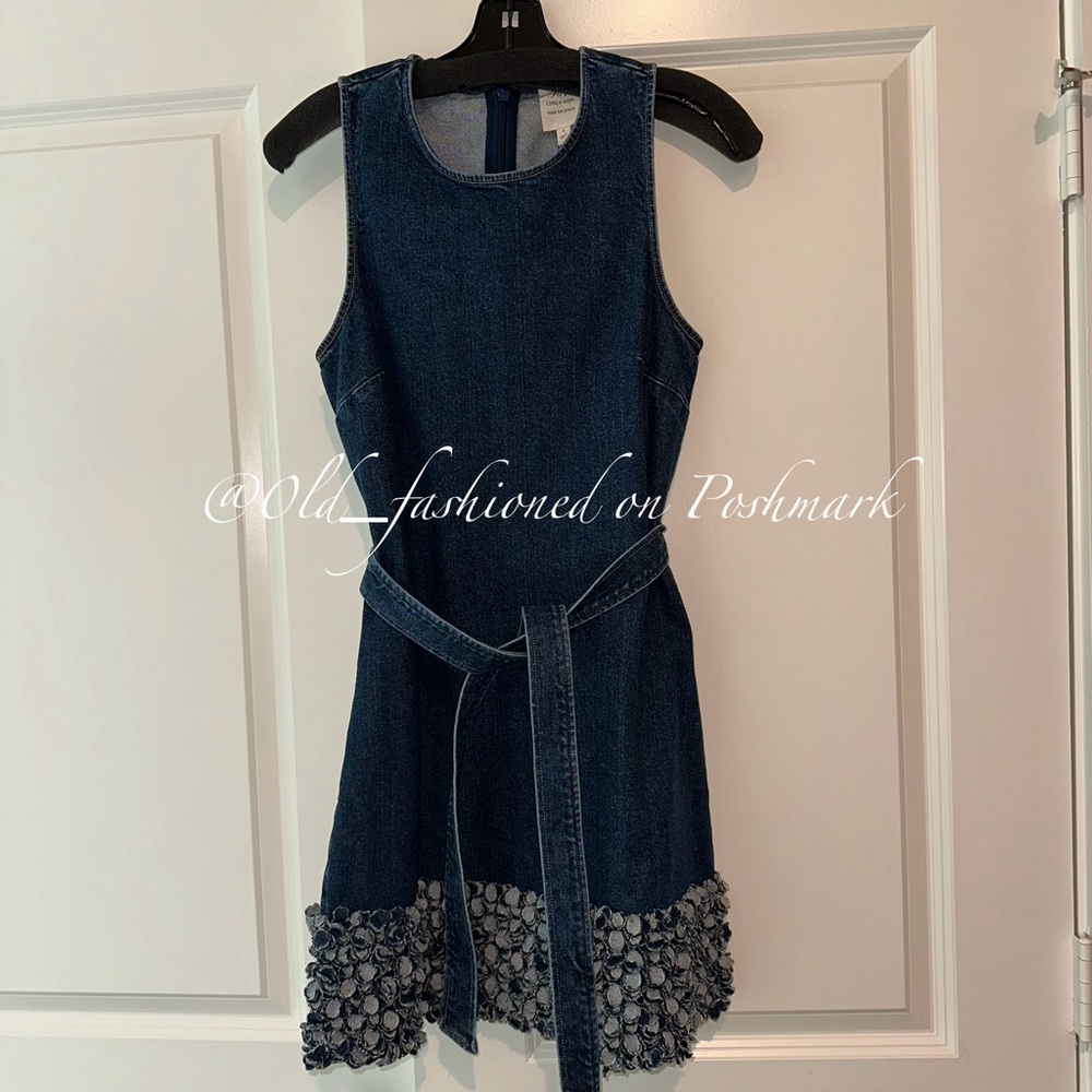CINQ A SEPT Mindie Denim Petal Mini Dress - Picture 5 of 11